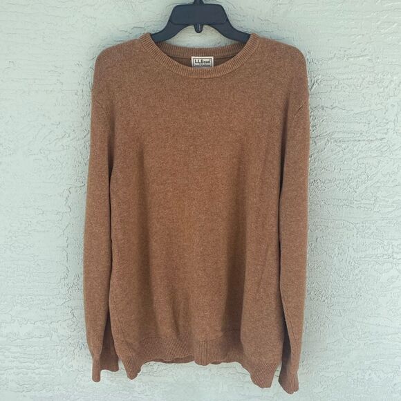 L. L Bean Sz XL 100% Lambswool Sweater Scoop Neck Pull-Over - Picture 1 of 10